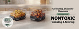 Ninja CRISPi DualZone Glass Air Fryer – 2-Basket Cooking, 8-qt. CRISPi Boost