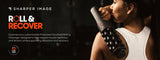 Sharper Image Motorized Handheld Rolling Massager with 8 Rollers and 4 Speeds