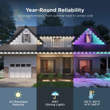 Govee Permanent Lights Elite, 180 ft RGBIC Smart Eave Lights with Matter