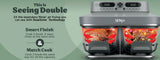 Ninja CRISPi DualZone Glass Air Fryer – 2-Basket Cooking, 8-qt. CRISPi Boost