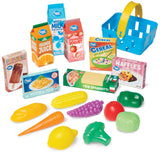 Kid Connection Supermarket Mini Market Playset – Cash Register, Shopping Cart, Play Food & Money