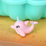 8-Piece KidKraft Rainbow Dreamers Seashell Bathroom Dollhouse Furniture – Bathtub, Mirror & Dolphicorn