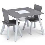 4-Piece Delta Children Toddler Playroom Set – Activity Table, 2 Chairs & 6-Bin Toy Organizer