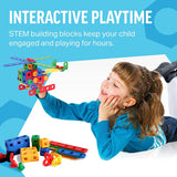 Brickyard Building Blocks STEM Toys, 163-Piece Construction Kit with Tools