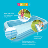 Intex Swim Center Family Lounge Pool, 120" x 72" x 22" Inflatable Family Swimming Pool