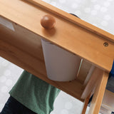 KidKraft Wooden Art Table – Drying Rack, Paper Roll, Paint Cups & 6 Storage Compartments