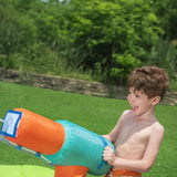 H2OGO! Kids Tropical Outdoor Inflatable Mega Bouncer with Water Slide, Splash Pool & Water Blaster