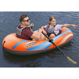 H2OGO! Kondor 2000 Inflatable Raft Set with Oars & Foot Pump, 6 ft 1 in x 38 in