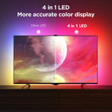 Govee Smart TV Backlight 3S for 65"–75" TVs, RGBIC+W Camera Sync LED Lights