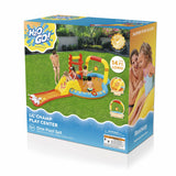 H2OGO! Lil' Champ Play Pool Center with Slide – Inflatable Kiddie Water Park