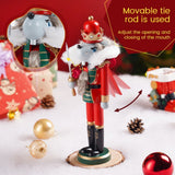 12" Wooden Nutcracker Soldier – Sword, Movable Jaw & Gift Box