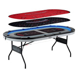 Barrington 10-player Professional Playing Poker Table with LED Lights