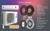 Atomi Smart 18,000 BTU Mini Split Air Conditioner & Heater – Tempestas Smart Heat Pump w/ AT2240