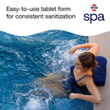 HTH Spa Bromine Tablets with Test Strips Hot Tub Water Sanitizer Bundle