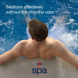 HTH Spa Bromine Tablets with Test Strips Hot Tub Water Sanitizer Bundle