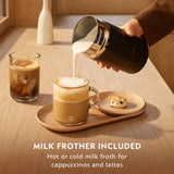 Nespresso Vertuo Next Deluxe Coffee and Espresso Machine ENV120CAE with Aeroccino 3 Milk Frother