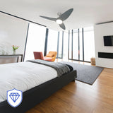 Atomi Smart Monarc 52" Wi-Fi Indoor Ceiling Fan with RGB Color-Changing LED Light