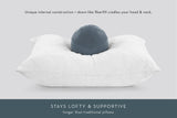 Charisma Cooling Pillow 2-Pack – Cool-to-the-Touch Bed Pillows with Down Alternative Fill