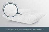 Charisma Cooling Pillow 2-Pack – Cool-to-the-Touch Bed Pillows with Down Alternative Fill