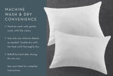Charisma Cooling Pillow 2-Pack – Cool-to-the-Touch Bed Pillows with Down Alternative Fill