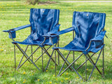 Timber Ridge Oversize Quad Chair 2-Pack – Heavy-Duty Folding Camping Chairs