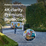 Ring Battery Doorbell Pro with Extra Battery & Chime Plus – 4K Head-to-Toe Video Doorbell Camera