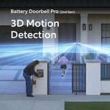 Ring Battery Doorbell Pro with Extra Battery & Chime Plus – 4K Head-to-Toe Video Doorbell Camera