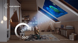 Hisense M2 SE Pro 4K Triple Laser Smart Projector Bundle with 120" Portable Screen