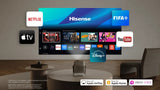Hisense M2 SE Pro 4K Triple Laser Smart Projector Bundle with 120" Portable Screen