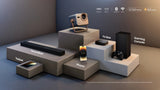 Hisense M2 SE Pro 4K Triple Laser Smart Projector Bundle with 120" Portable Screen