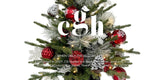 36" CGH Pre-Lit Mixed Pine Decorated Artificial Christmas Tree with 70 Warm White LED Lights and Timer