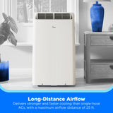 Midea DUO 12,000 BTU Smart Inverter Portable Air Conditioner – WiFi AC w/ Dehumidifier, Hose-in-Hose Design, Alexa/Google (MAP14AS1TWT-C)