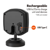 Ozark Trail 1500lm Campsite Area Light, USB-C Rechargeable Tripod LED Work Lamp