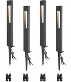 SUNVIE 4 Pack Low Voltage LED Pathway Lights – 150 lm 3 W Landscape Lighting