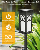 6 Pack Solar Flame Lamp Pathway Lights – Flame Effect LED Landscape Lights
