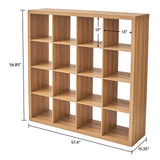 Better Homes & Gardens 16 Cube Modern Bookshelf Storage Organizer