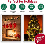 100-Count Warm White 5mm LED Christmas String Lights, 21.6 ft Commercial Grade Mini Lights