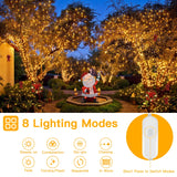 131 ft 400 LED Christmas String Lights, Warm White Waterproof Indoor & Outdoor Holiday Lights