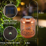 Hanging Solar Lantern – Waterproof Hummingbird LED Solar Garden Lantern