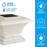 TorchStar Solar Post Cap Lights 8-Pack – IP65 Waterproof LED Fence & Deck Post Lights