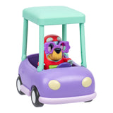 Bluey Ride Along Grannies Car & 3" Janet Figure – Poseable Driver