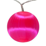 10 LED Satin Ball Ornament String Lights, 7 ft. Battery Operated Light