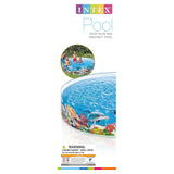 Intex Deep Sea Blue SnapSet Kiddie Pool, 8 ft x 18 in Round Above Ground Pool with Ocean Graphics