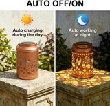 Solar Hummingbird Lantern – Waterproof Hanging Solar Garden Light