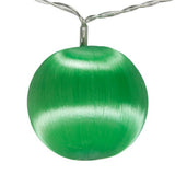 10 LED Satin Ball Ornament String Lights, 7 ft. Battery Operated Light