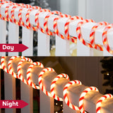 40 ft LED Candy Cane Rope Lights, 360 LED Red & Warm White Christmas Rope Lights