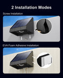 100 Lumens Color-Changing Solar Fence Lights with 8 RGB Modes, 8-Pack