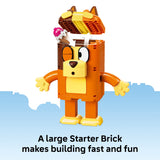 LEGO Bluey Brick-Built Heeler Family – 466 Pieces, 4 Customizable Figures & Accessories, Ages 5+