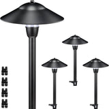 SUNVIE 4 Pack Low Voltage LED Pathway Lights – 150 lm 3 W Landscape Lighting