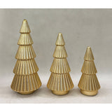 Member’s Mark 3-Piece Rotating Pre-Lit Shimmering Glass Tree Set with Timer